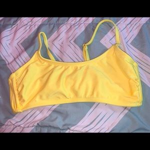 Yellow bikini top